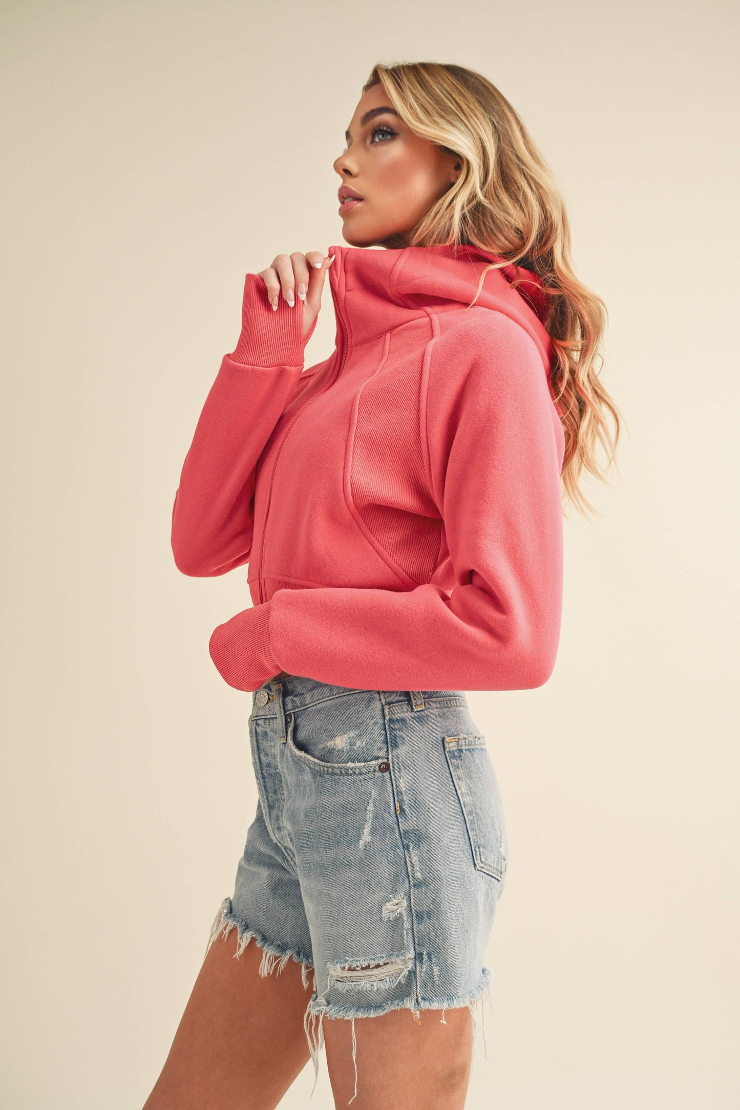 Deva Cropped Hooded Jacket