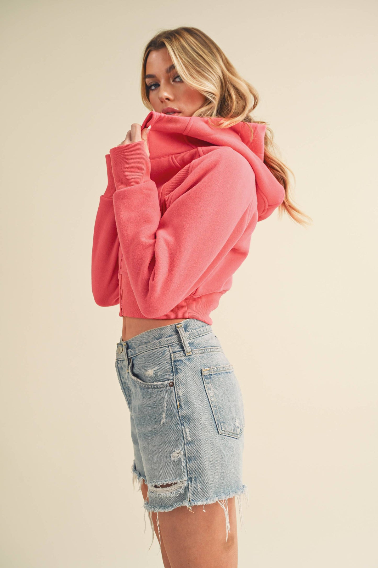 Deva Cropped Hooded Jacket